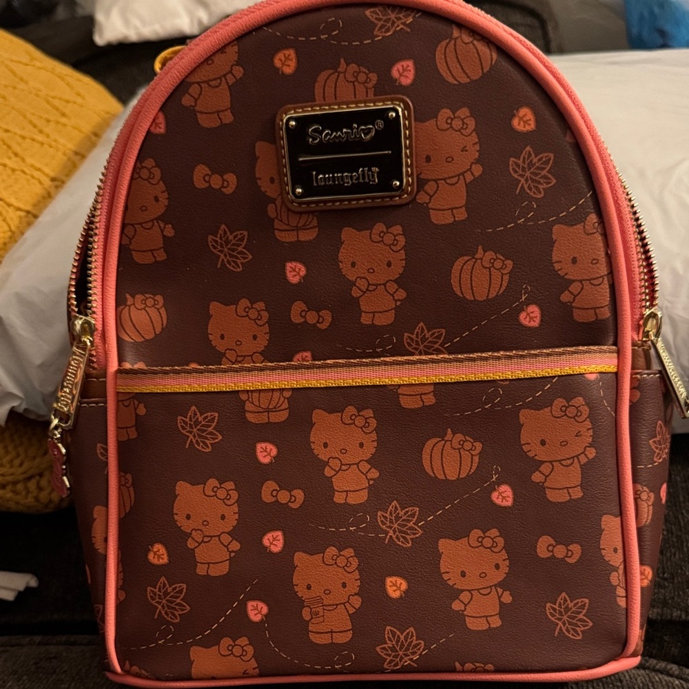 Loungefly Sanrio pumpkin and spice Hello Kitty Backpack